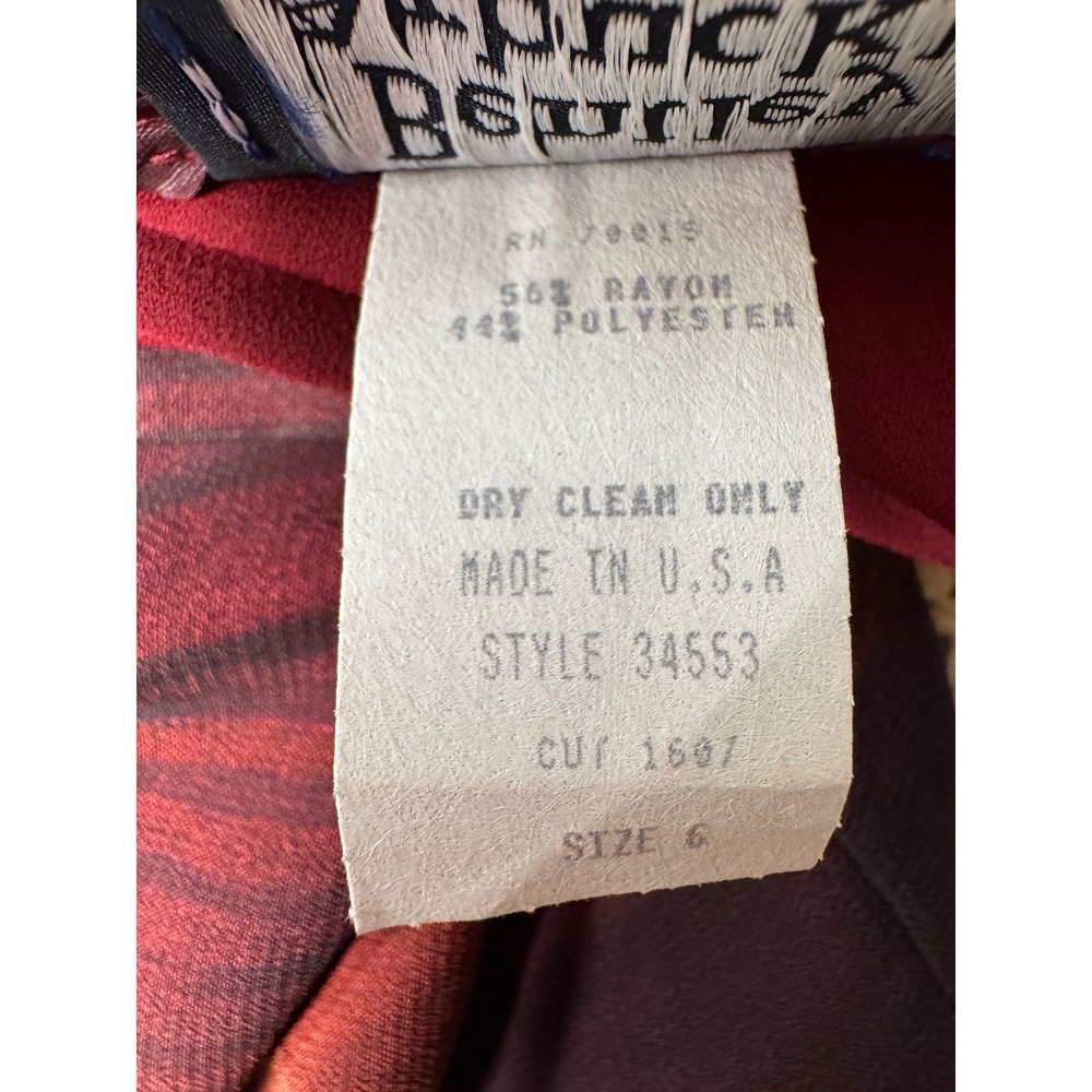 Vintage 80s Bentley Arbuckle Gallery Stripe Pencil Skirt Size 6 Made in USA - Picture 7 of 7